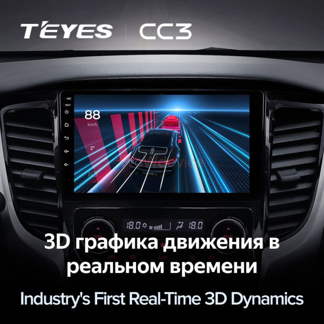 Штатная магнитола Teyes CC3 3/32 Mitsubishi L200 5 (2015-2019) климат контроль F2 Штатная магнитола Teyes CC3 3/32 Mitsubishi L200 5 (2015-2019) климат контроль F2