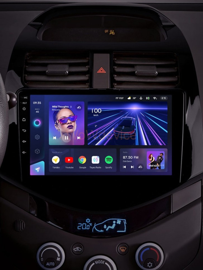 Штатная магнитола Teyes CC3 4/64 Chevrolet Spark M300 (2009-2016)