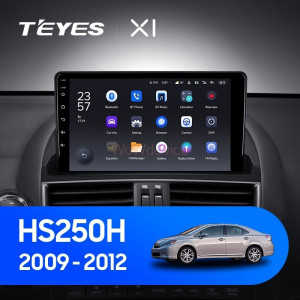 Штатная магнитола Teyes X1 4G 2/32 Lexus HS250H F10 (2009-2012)
