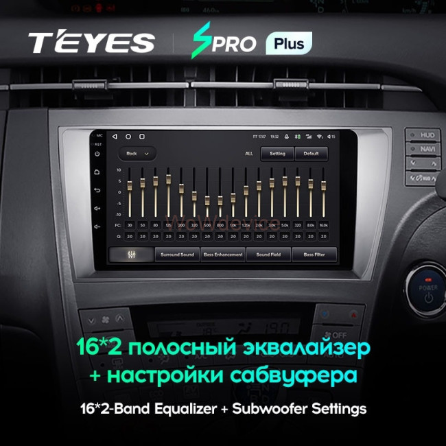 Штатная магнитола Teyes SPRO Plus 4/64 Toyota Prius 3 XW30 (2009-2015) Правый руль