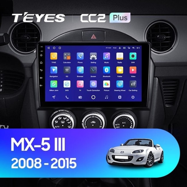 Штатная магнитола Teyes CC2L Plus 1/16 Mazda MX-5 (2008-2015)