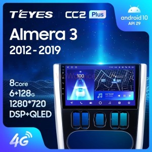 Штатная магнитола Teyes CC2L Plus 1/16 Nissan Almera 3 G15 (2012-2019) F2