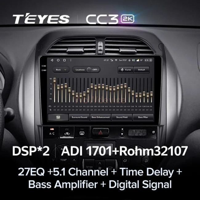 Штатная магнитола Teyes CC3 2K 360 6/128 Toyota RAV4 2 CA20 CA20W XA20 (2003-2005) F4