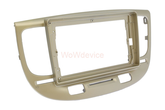 Рамка магнитолы 9.0" (цв.Серебро) для KIA Rio (JB) 2005-2011 Рамка магнитолы 9.0" (цв.Серебро) для KIA Rio (JB) 2005-2011