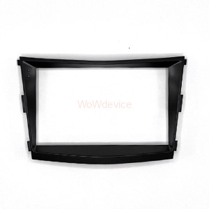 Рамка магнитолы 9.0" (цв.Черный) для SSANG YONG Tivoli 2015-2018