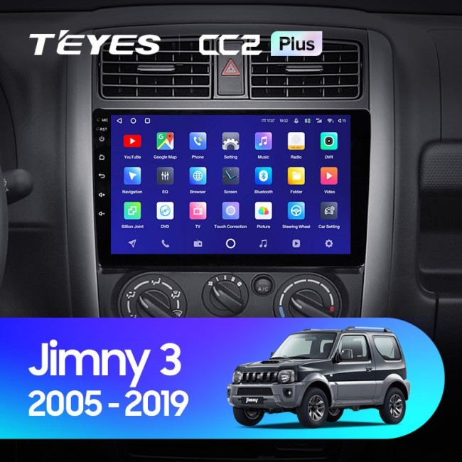 Штатная магнитола Teyes CC2 Plus 6/128 Suzuki Jimny 3 (2005-2019)