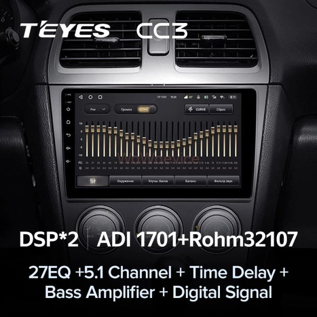 Штатная магнитола Teyes CC3 6/128 Subaru Impreza GD GG 2002-2007 Штатная магнитола Teyes CC3 6/128 Subaru Impreza GD GG 2002-2007