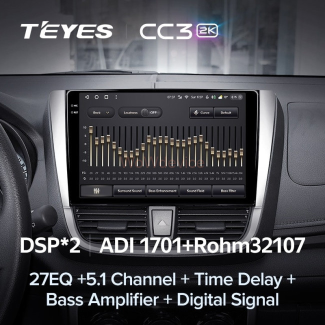 Штатная магнитола Teyes CC3 2K 6/128 Toyota Yaris L (2016-2019)