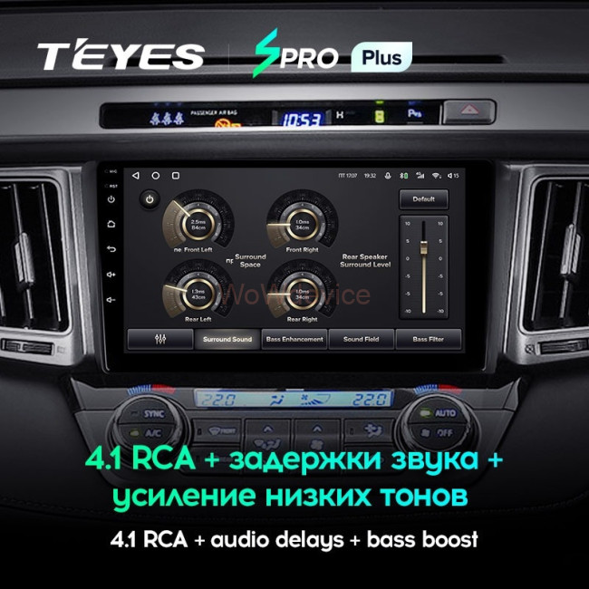 Штатная магнитола Teyes SPRO Plus 4/64 Toyota RAV4 4 XA40 5 XA50 (2012-2018) Правый руль