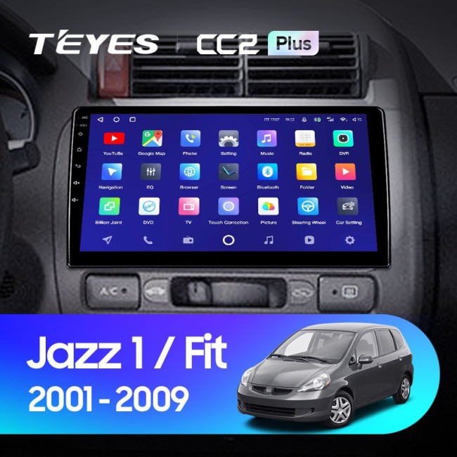 Штатная магнитола Teyes CC2 Plus 6/128 Honda Jazz 1 (2001-2009)
