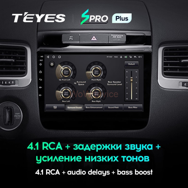 Штатная магнитола Teyes SPRO Plus 6/128 Volkswagen Touareg FL NF (2010-2018) Тип A
