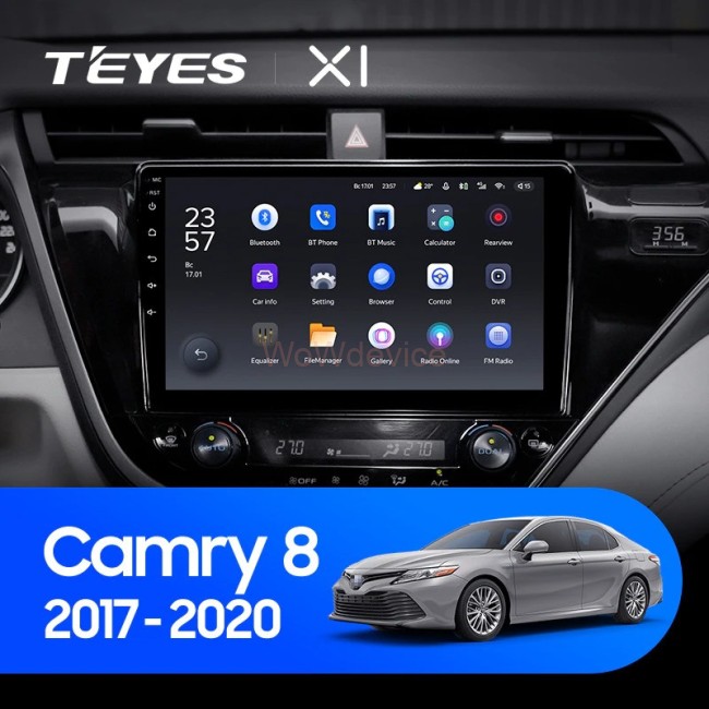 Штатная магнитола Teyes X1 4G 2/32 Toyota Camry 8 XV 70 (2017-2020) Тип-A