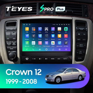 Штатная магнитола Teyes SPRO Plus 6/128 Toyota Crown 12 S180 (1999-2008)