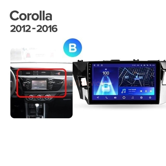 Штатная магнитола Teyes CC2L Plus 2/32 Toyota Corolla (2012-2016) Тип-B Штатная магнитола Teyes CC2L Plus 2/32 Toyota Corolla (2012-2016) Тип-B