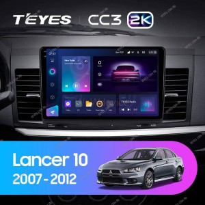 Штатная магнитола Teyes CC3 2K 3/32 Mitsubishi Lancer 10 CY (2007-2012) Тип-B