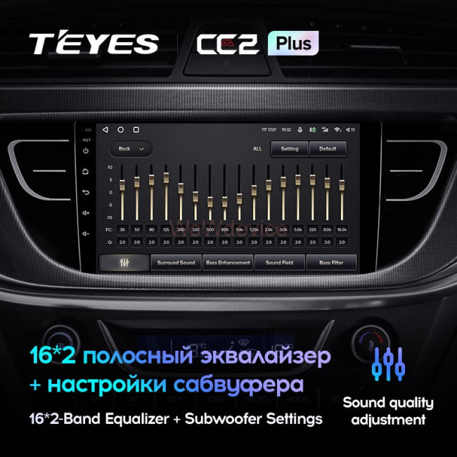 Штатная магнитола Teyes CC2 Plus 3/32 Geely Atlas NL-3 (2016-2020)