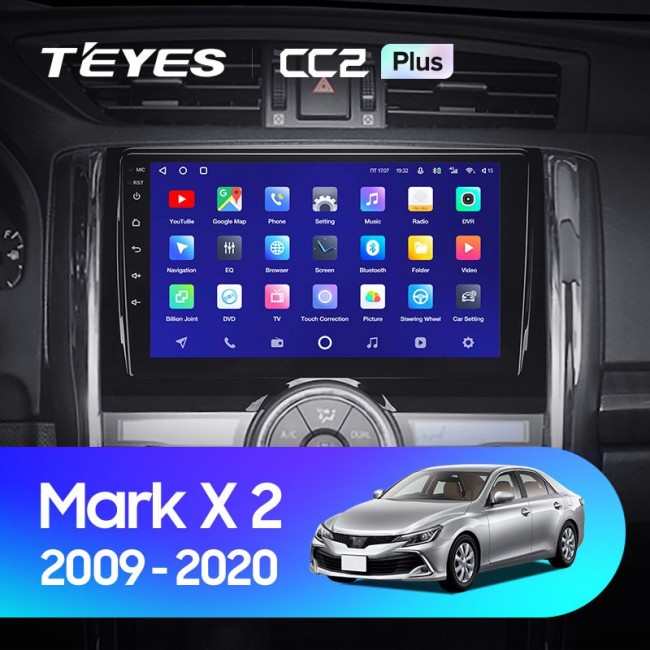 Штатная магнитола Teyes CC2 Plus 3/32 Toyota Mark X 2 X130 (2009-2020)