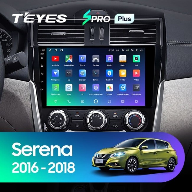 Штатная магнитола Teyes SPRO Plus 3/32 Nissan Serena (2016-2019) Тип-A