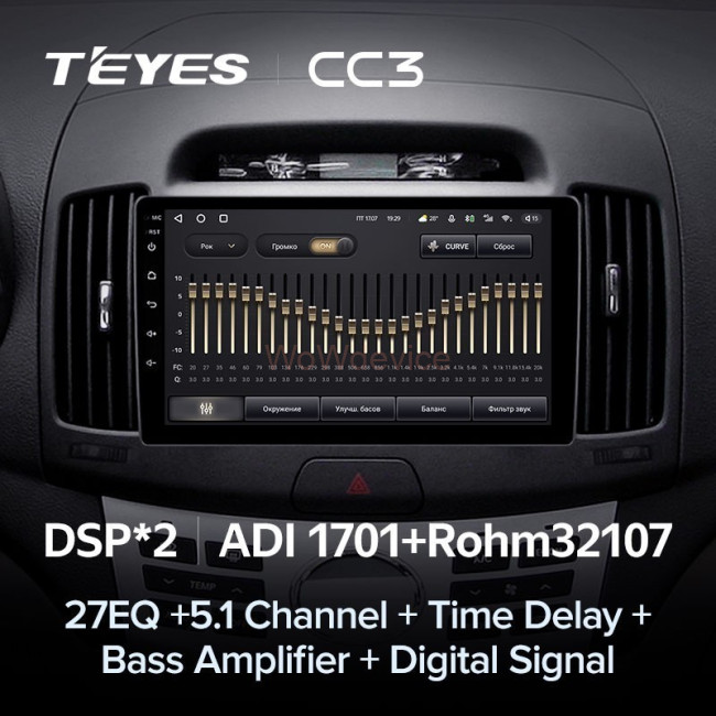 Штатная магнитола Teyes CC3 360 6/128 Hyundai Elantra 4 HD (2006-2012)