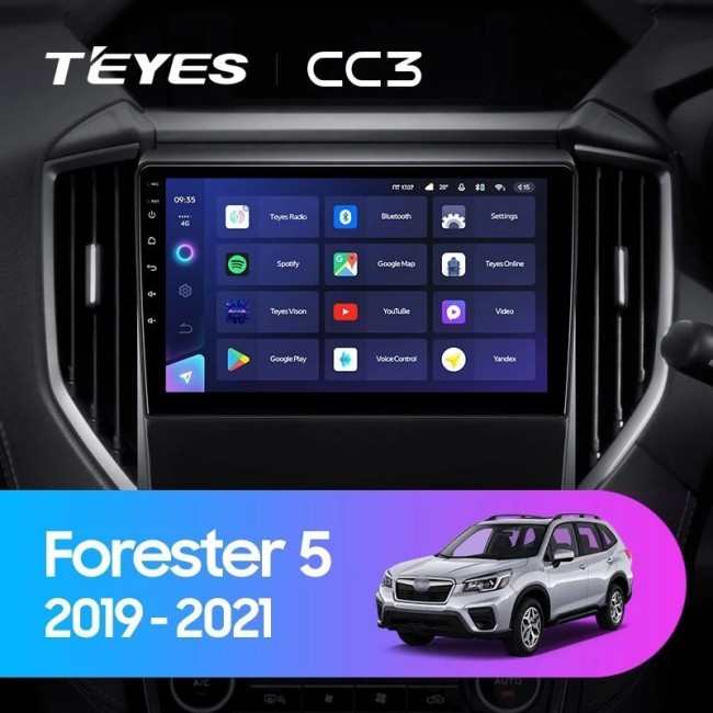 Штатная магнитола Teyes CC3 360 6/128 Subaru Forester 5 (2018-2021)