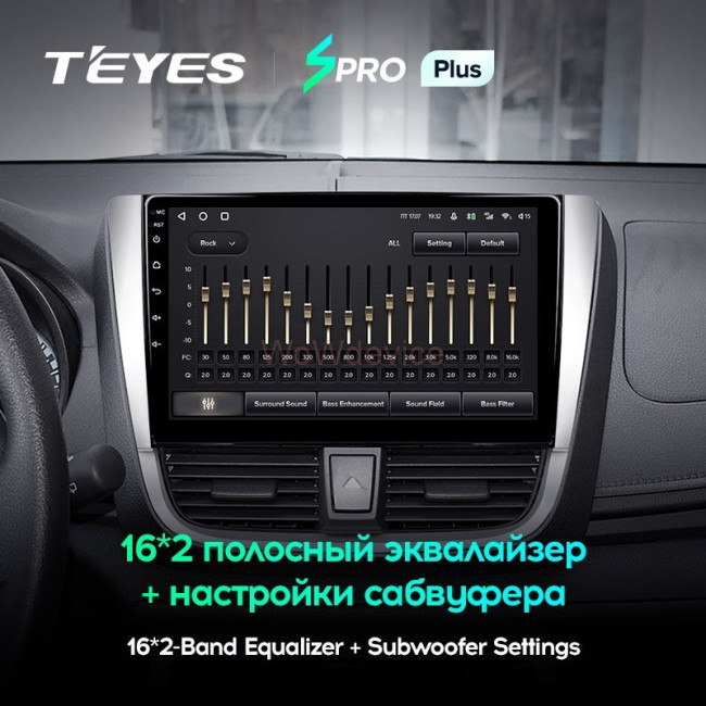 Штатная магнитола Teyes SPRO Plus 4/32 Toyota Yaris L (2016-2019)