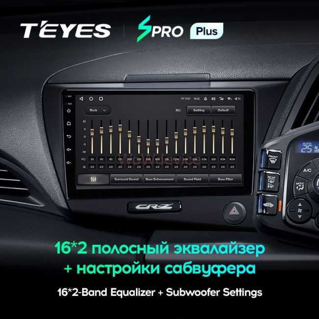 Штатная магнитола Teyes SPRO Plus 4/64 Honda CR-Z 1 (2010-2016) Правый руль