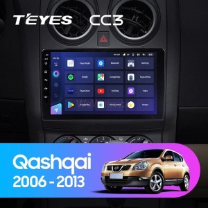 Штатная магнитола Teyes CC3 360 6/128 Nissan Qashqai 1 J10 (2006-2013) Тип-B