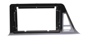 Рамка магнитолы 9.0" (цв.Глянцевый Черный) для TOYOTA C-HR 2016+ Рынок Европы / Левый руль
