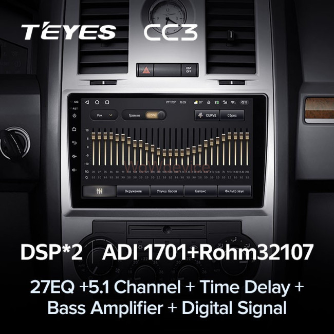 Штатная магнитола Teyes CC3 4/64 Chrysler 300C 1 (2004-2011) Штатная магнитола Teyes CC3 4/64 Chrysler 300C 1 (2004-2011)