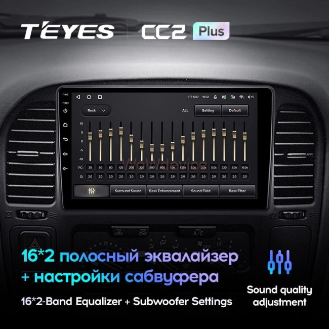 Штатная магнитола Teyes CC2L Plus 1/16 Toyota Land Cruiser 10 J100 100 (1998-2007)