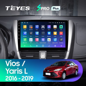 Штатная магнитола Teyes SPRO Plus 4/64 Toyota Yaris L (2016-2019)