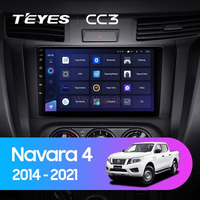 Штатная магнитола Teyes CC3 360 6/128 Nissan Navara D23 IV (2014-2021) Тип-А