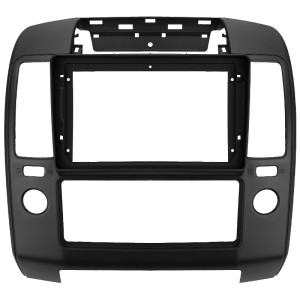 Рамка магнитолы 9.0" (цв.Черный) для NISSAN Navara 3 D40 【F2】 2004-2010