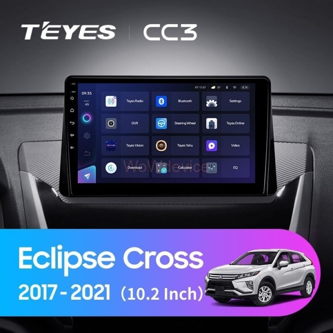 Штатная магнитола Teyes CC3 3/32 Mitsubishi Eclipse Cross (2017-2021) F2
