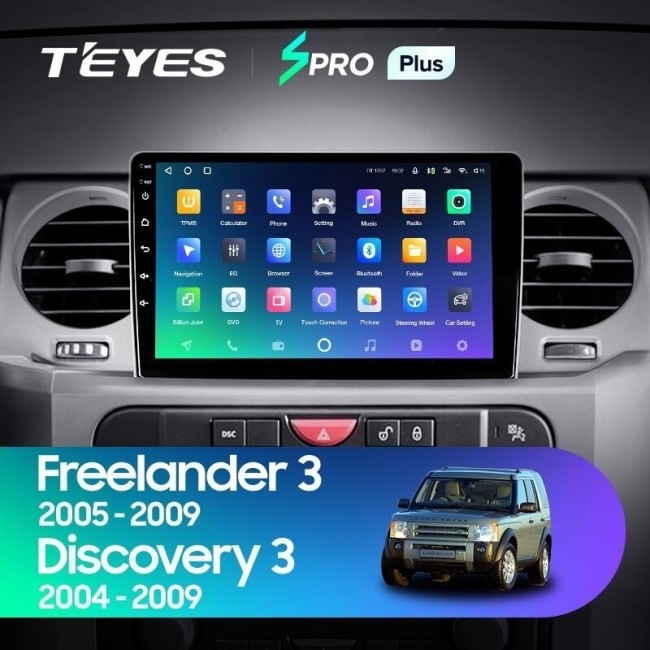 Штатная магнитола Teyes SPRO Plus 4/64 Land Rover Discovery 3 (2004-2009)