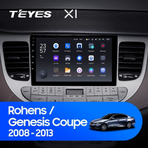 Штатная магнитола Teyes X1 4G 2/32 Hyundai Rohens Genesis (2008-2013) F1