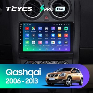 Штатная магнитола Teyes SPRO Plus 6/128 Nissan Qashqai 1 J10 (2006-2013) Тип-B
