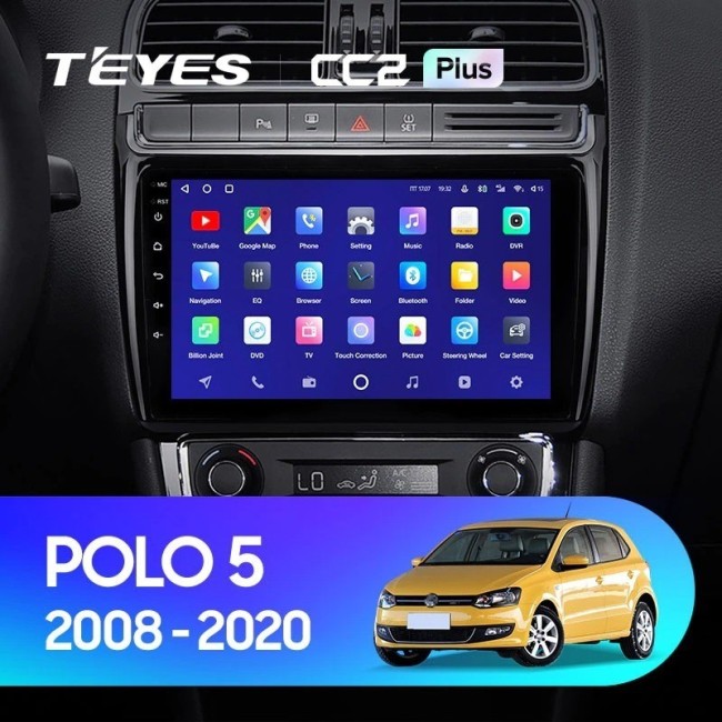 Штатная магнитола Teyes CC2 Plus 4/64 Volkswagen Polo (2009-2016)