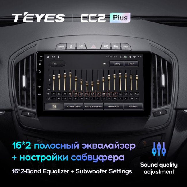 Штатная магнитола Teyes CC2L Plus 1/16 Opel Insignia (2013-2017)