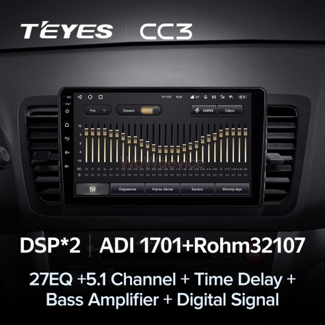 Штатная магнитола Teyes CC3 6/128 Subaru Outback 3 (2003-2009)