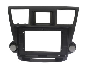 Рамка магнитолы 10.2" (цв.Черный) для TOYOTA Highlander 2008-2013, Kluger 2008-2014