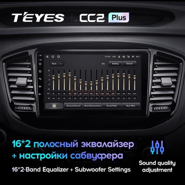 Штатная магнитола Teyes CC2 Plus 3/32 Geely Emgrand X7 (2014-2020)