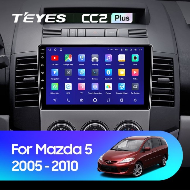 Штатная магнитола Teyes CC2 Plus 4/64 Mazda 5 2 CR (2005-2010)