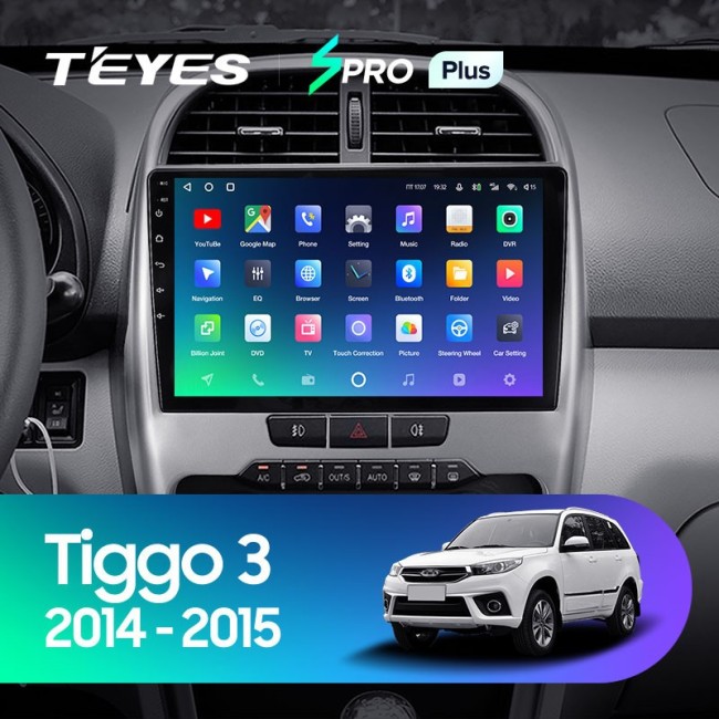 Штатная магнитола Teyes SPRO Plus 3/32 Chery Tiggo 3 (2014-2015)