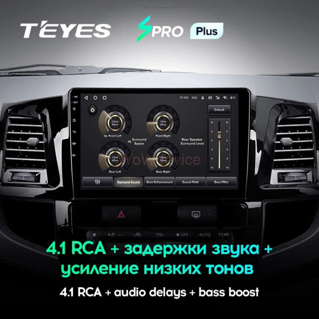 Штатная магнитола Teyes SPRO Plus 3/32 Toyota Fortuner (2008-2014) F2