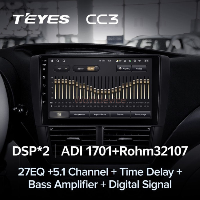 Штатная магнитола Teyes CC3 360 6/128 Subaru Impreza GH GE (2007-2011)