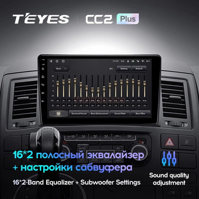 Штатная магнитола Teyes CC2 Plus 6/128 Volkswagen Multivan T5 (2003-2015)