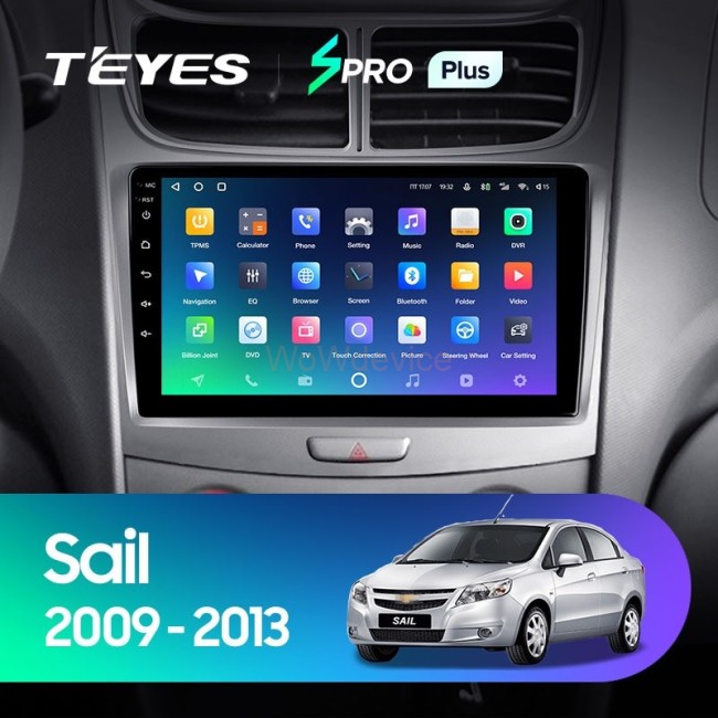 Штатная магнитола Teyes SPRO Plus 4/32 Chevrolet Sail (2009-2013)