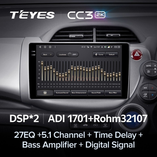 Штатная магнитола Teyes CC3 2K 4/64 Honda Fit GE GP GE (2007-2014) Правый руль Штатная магнитола Teyes CC3 2K 4/64 Honda Fit GE GP GE (2007-2014) Правый руль