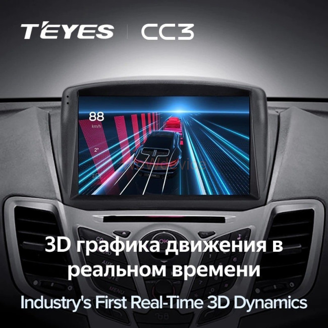 Штатная магнитола Teyes CC3 360 6/128 Ford Fiesta Mk 6 (2008-2019) F2 Тип-А